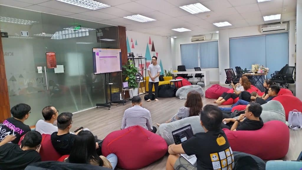 Team training sessions at Kyanon Digital